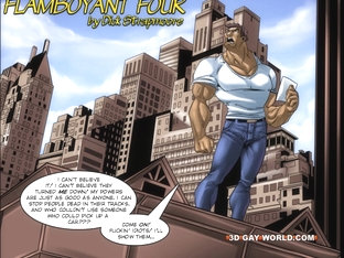 Flamboyant Four Gay Superhero Animated Comics