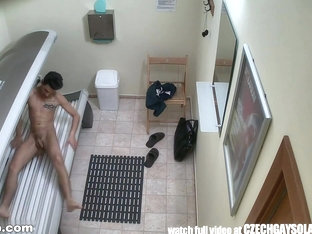 Hidden spy cameras in public solarium
